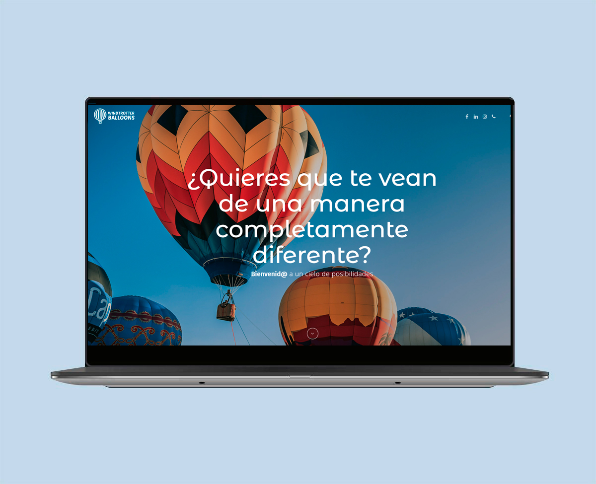 Web de empresa de eventos