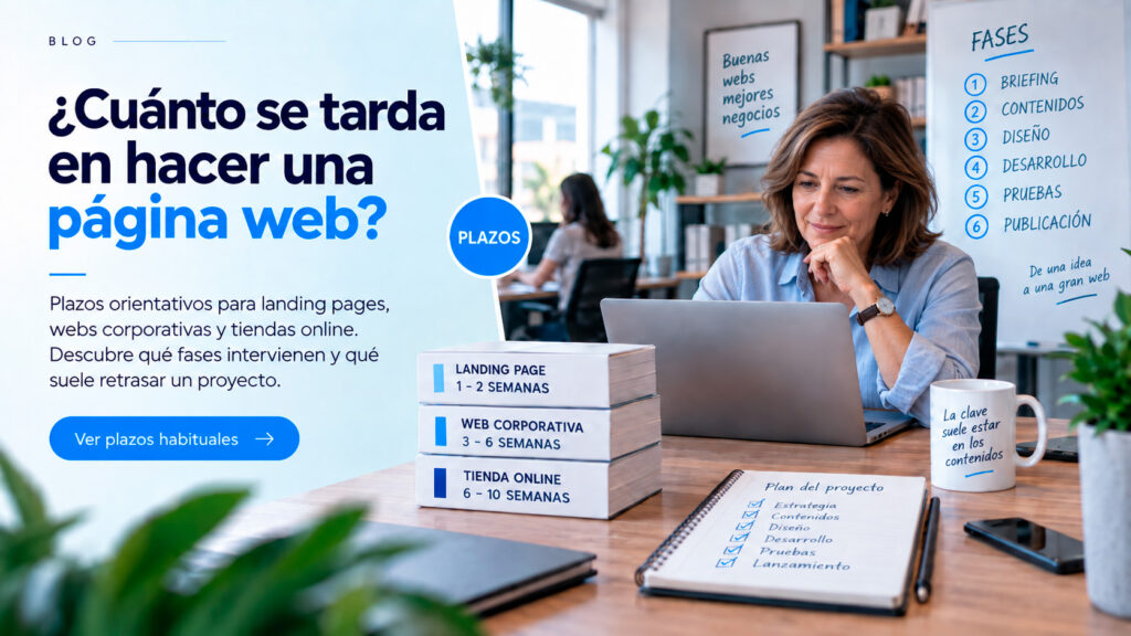 Planificación de los plazos de un proyecto de página web