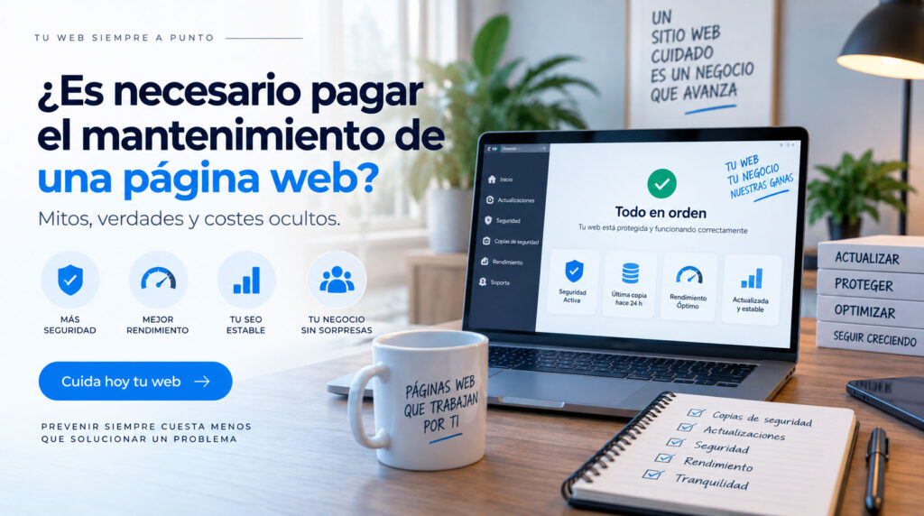 mantenimiento de una página web